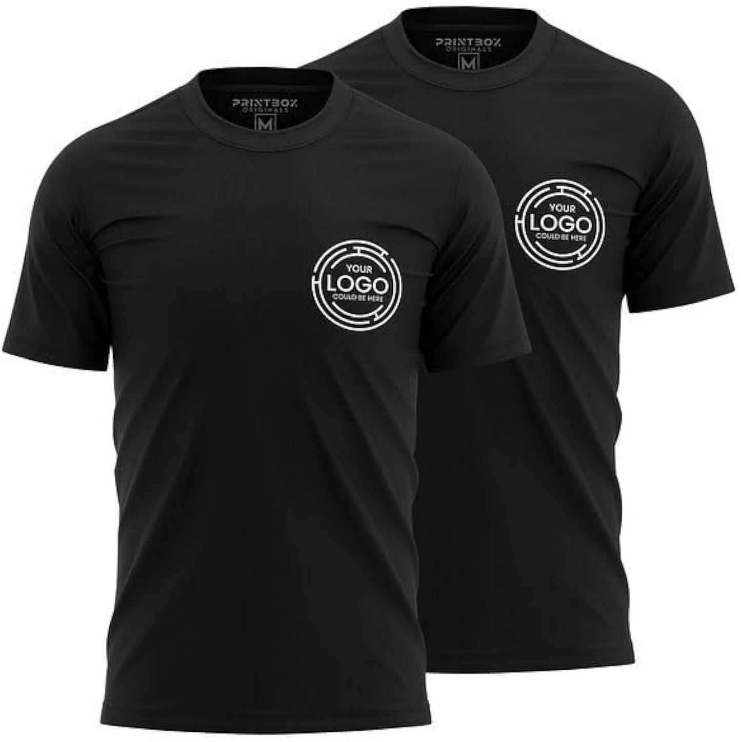 2 Pack Work Shirts for Men, Custom Shirts, Workwear T-Shirts, Crewneck Mens Shirt, Plain or Customized
