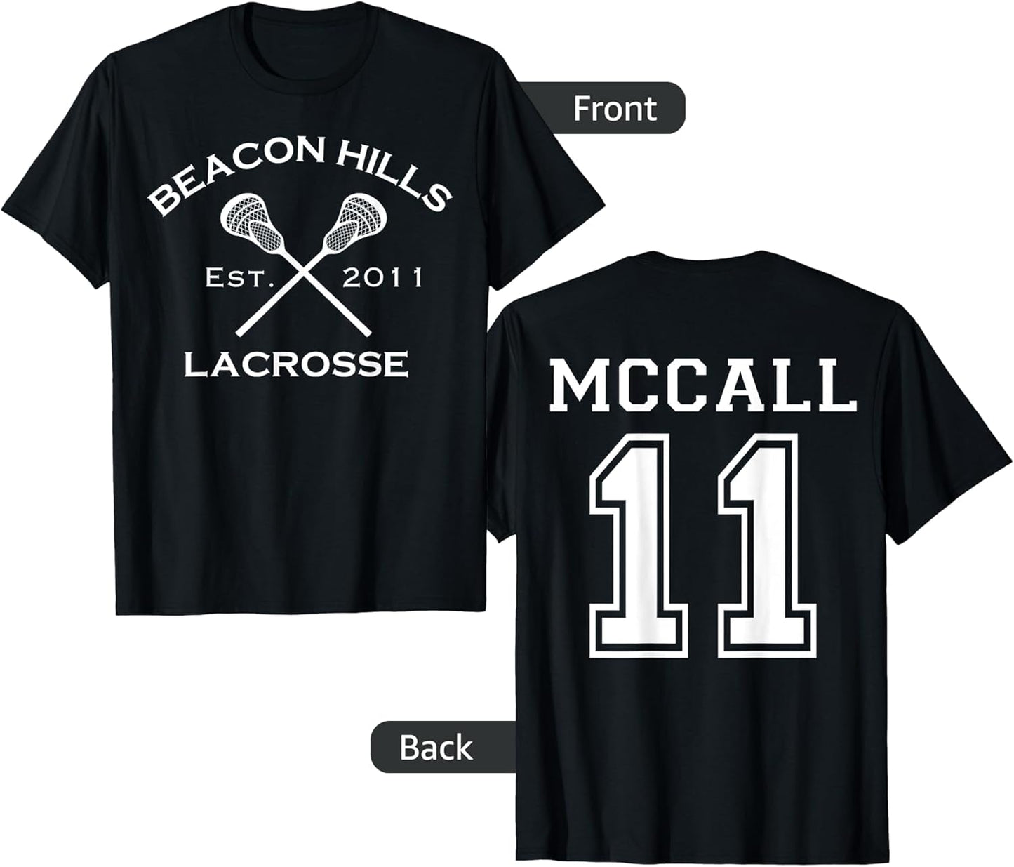 Beacon Hills MCCALL 11 Lacrosse Teen Wolf Inspired