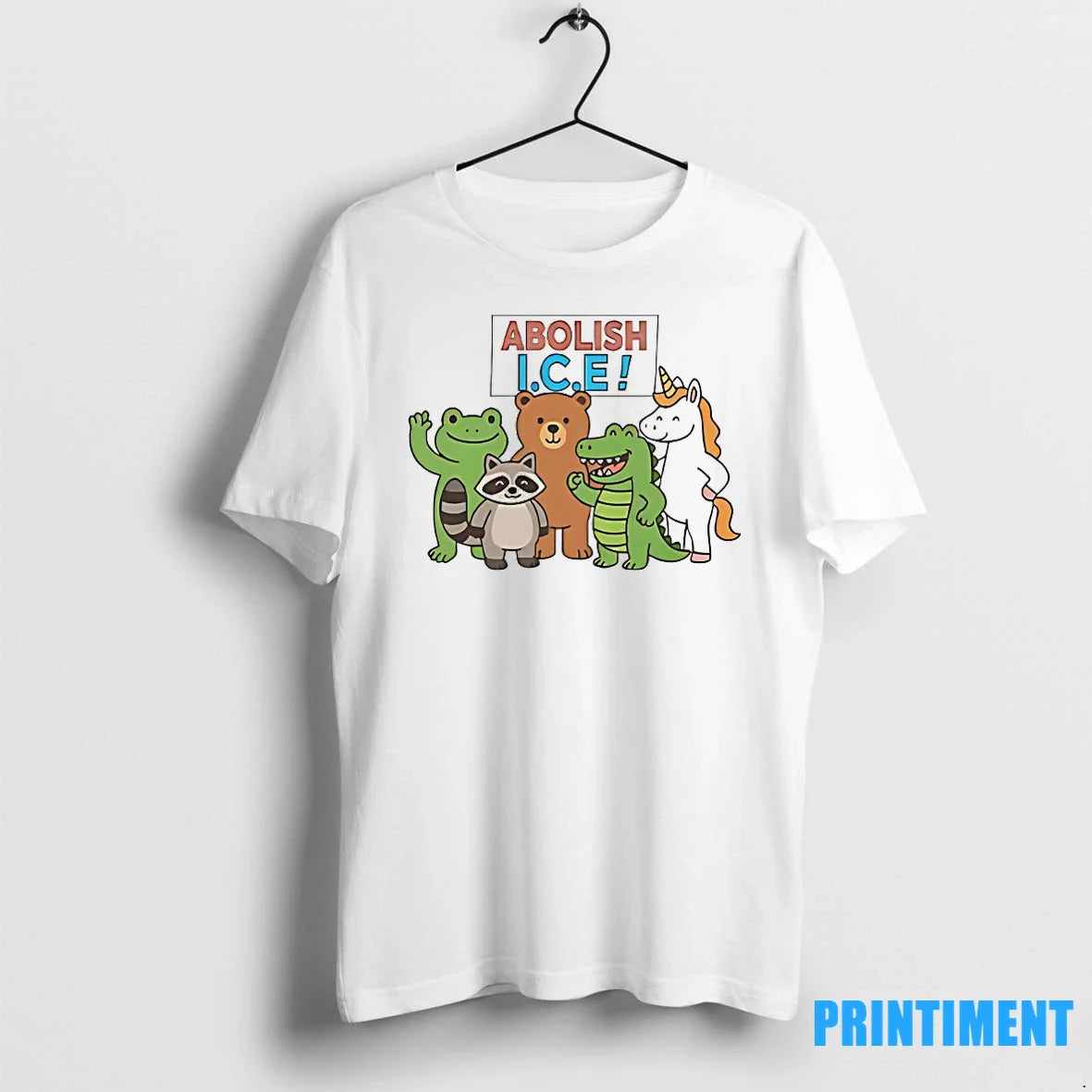 Abolish Ice Frog Unicorn Raccoon Bear Dinosaur Protest Tshirts Sweater