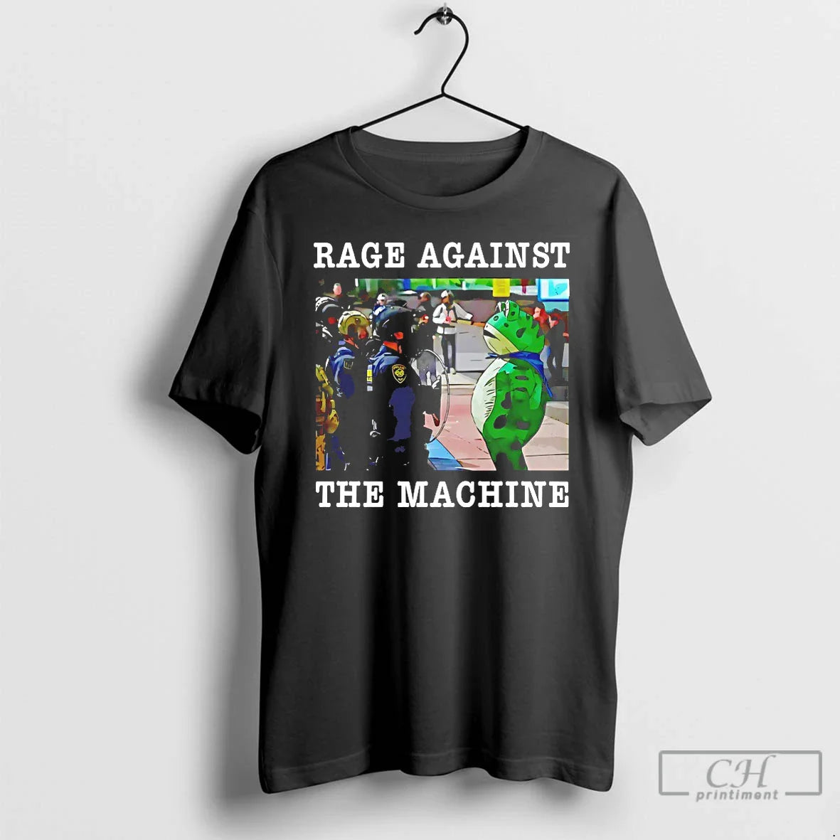 Classic Frog Rage Against The Machine T Shirts