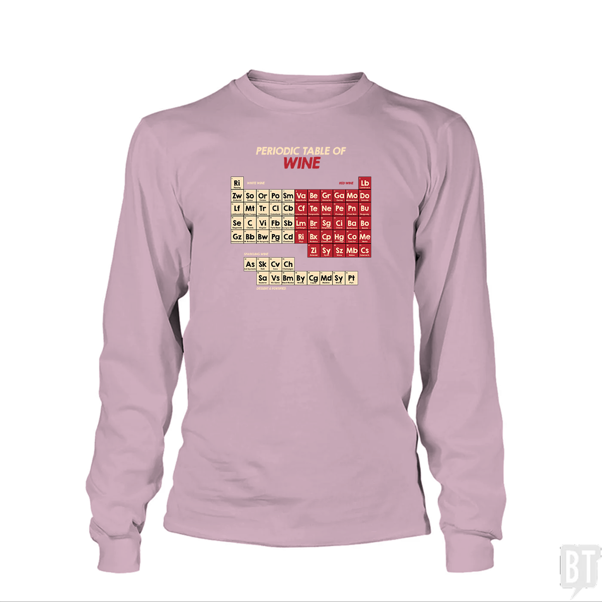 Periodic Table Of Wine Long Sleeve