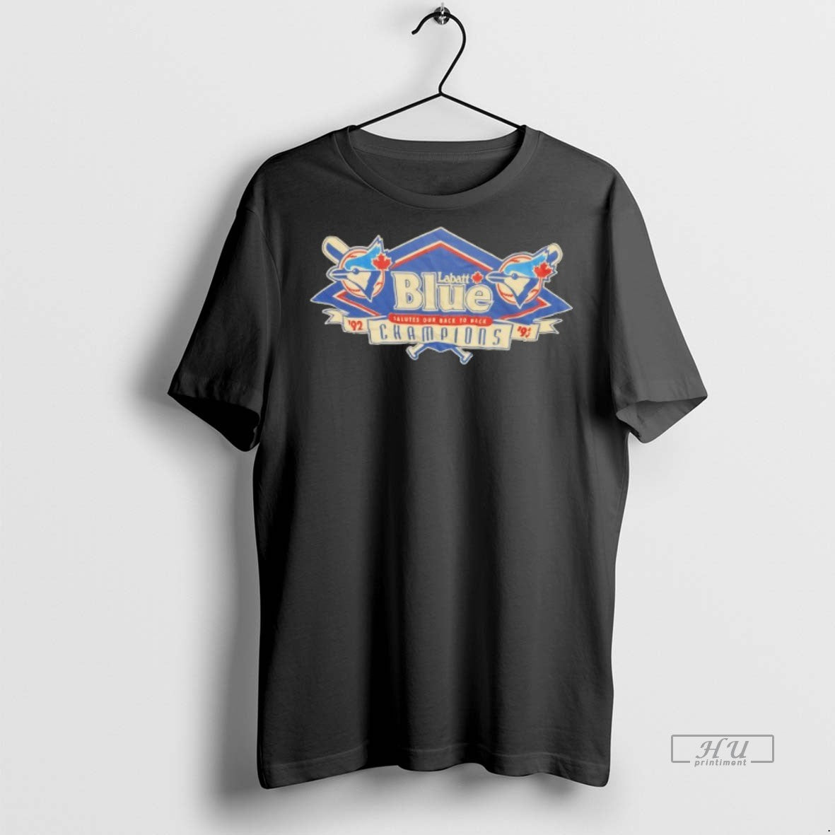 Officials Labatt Toronto Blue Jays Salutes Our Back To Back Champions Vintage Tee Shirt Sweater