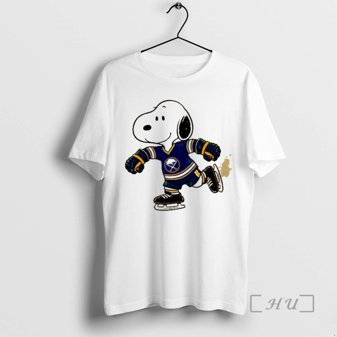 Officials Snoopy With Buffalo Sabres Ice Hockey Jersey