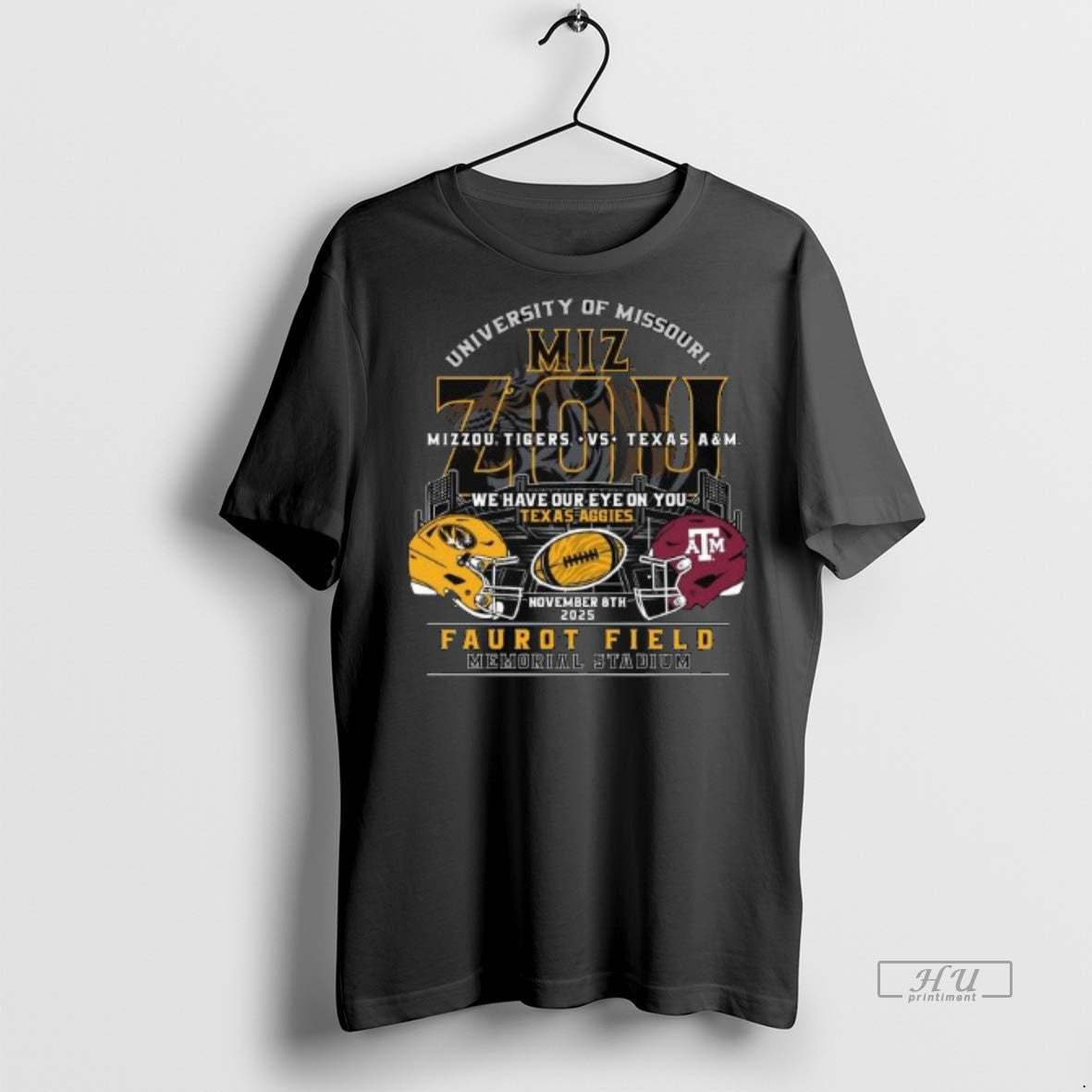 Officials Trending Mizzou Tigers Vs Texas Am Game Day November 8 2025 Long Sleve Tee