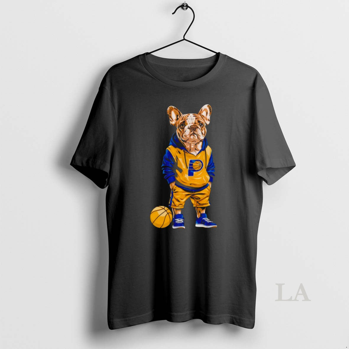 Original Indiana Pacers X French Bulldog Hoop Dogs T Shirt O84osr