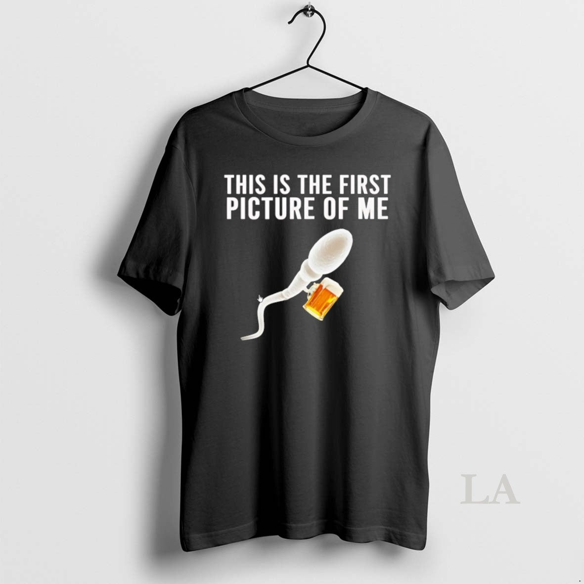 Original Sperm Beer This Is The First Picture Of Me T Shirt Hp612l