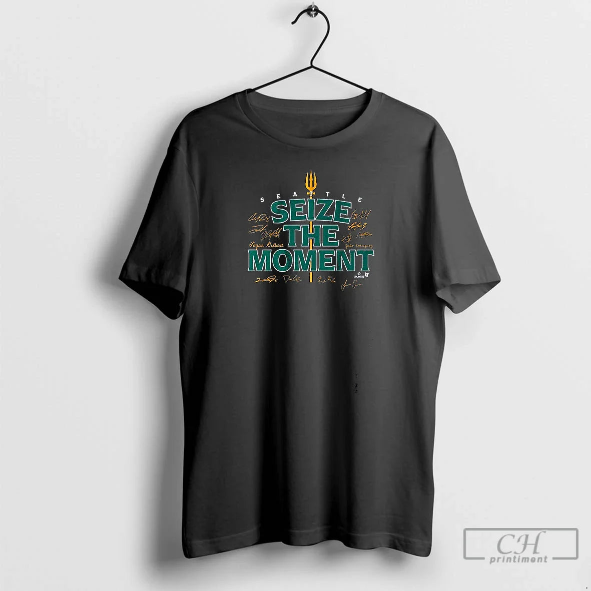Premium Seattle Mariners Seize The Moment Signatures T Shirts