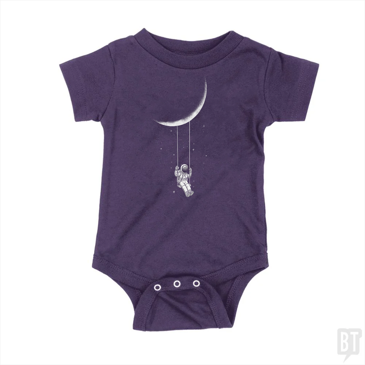 Astronaut on Moon Swing Baby One-Piece