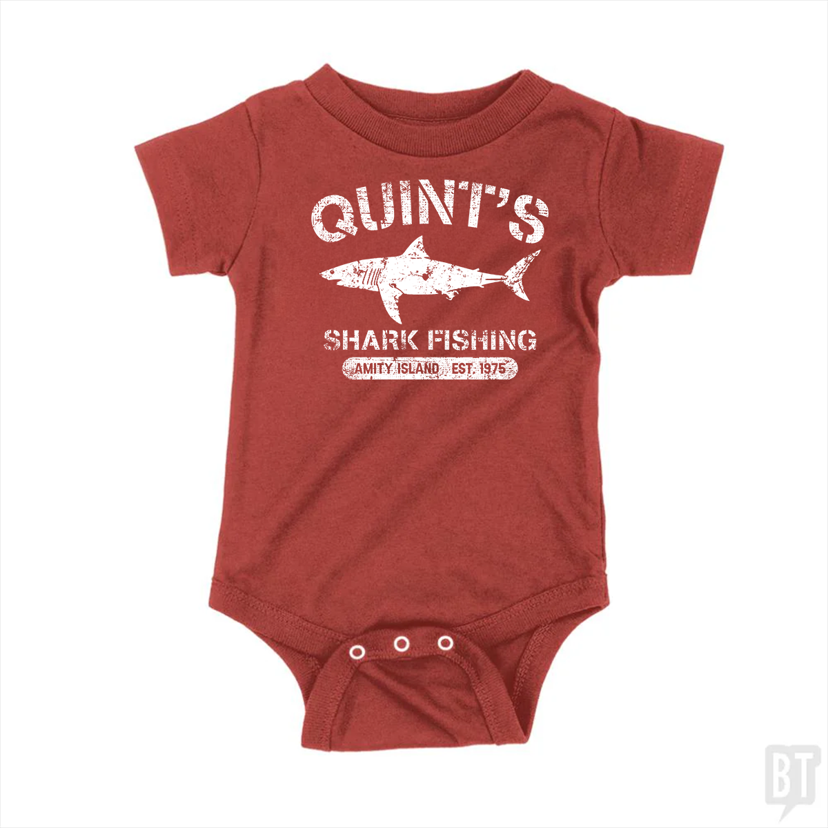 Quint's Shark Fishing Baby One-Piece
