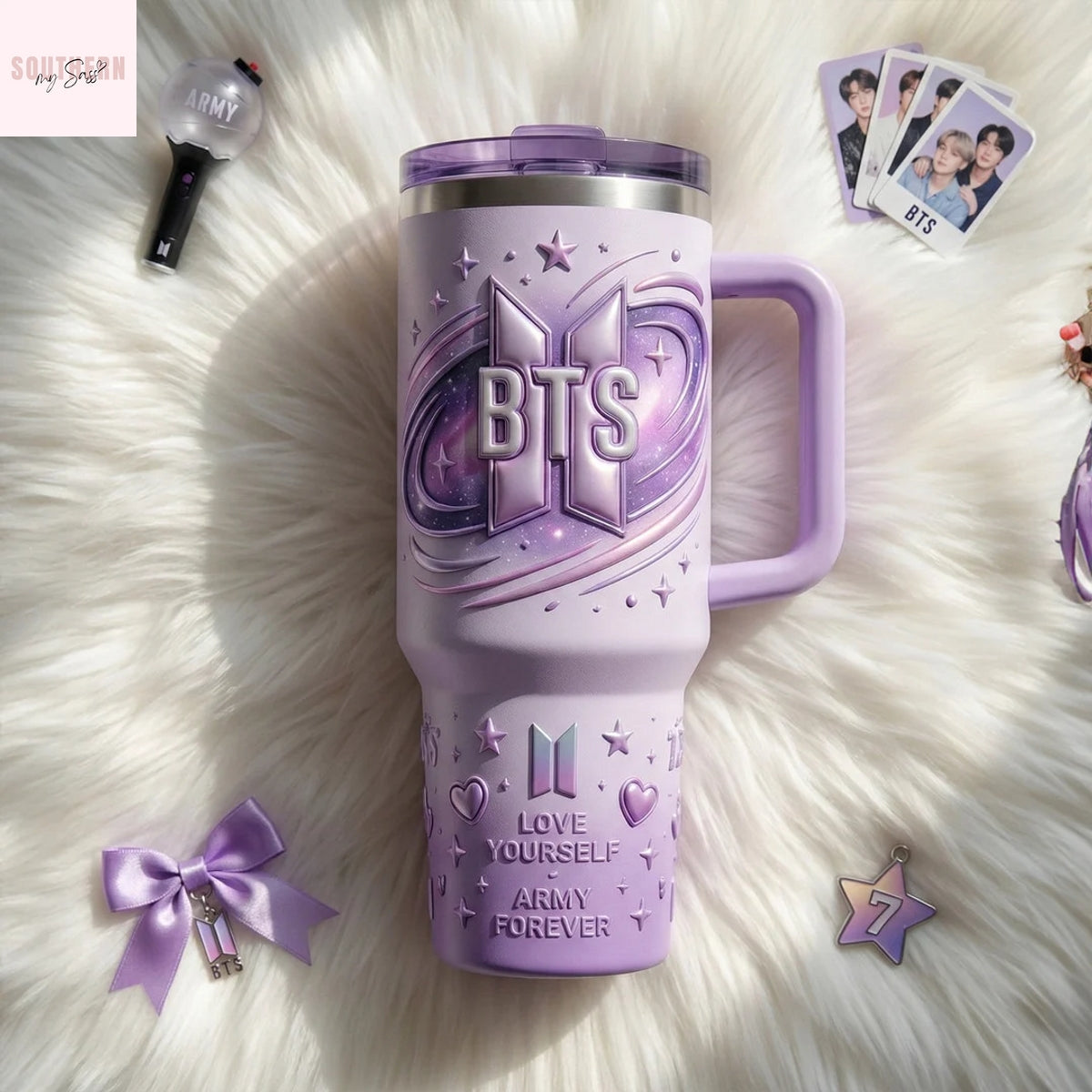 BTS Love Yourself Army Forever Tumbler
