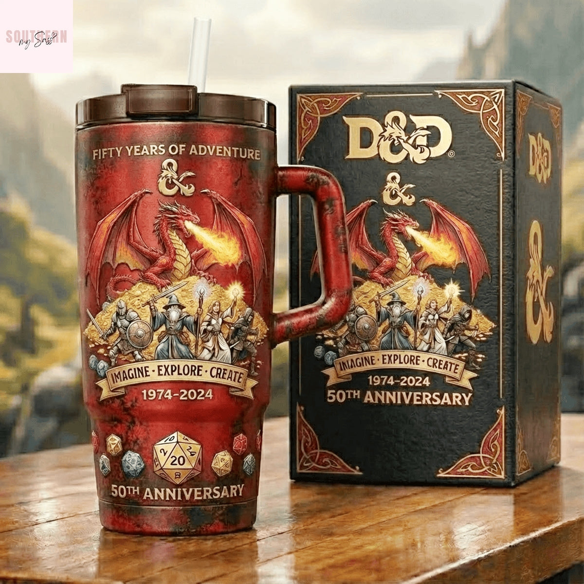 Dungeons & Dragons 50th Anniversary Tumbler