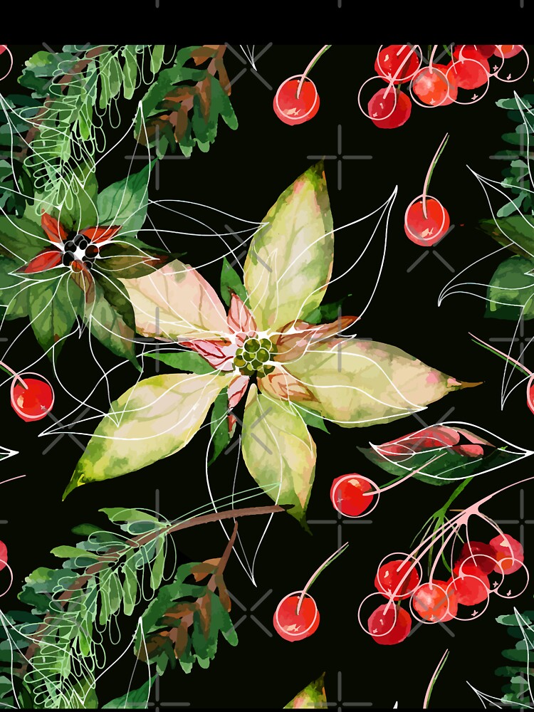 Beautiful christmas abstract floral pattern by urban-color