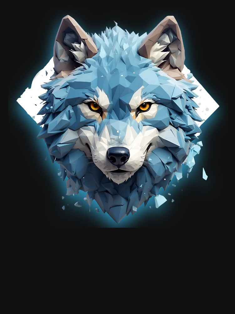 Winter Wolf / Polygon Art - by PolygonPinnacle