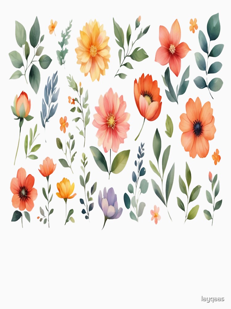 Floral Printed Spiral Notebook Design by layqaas