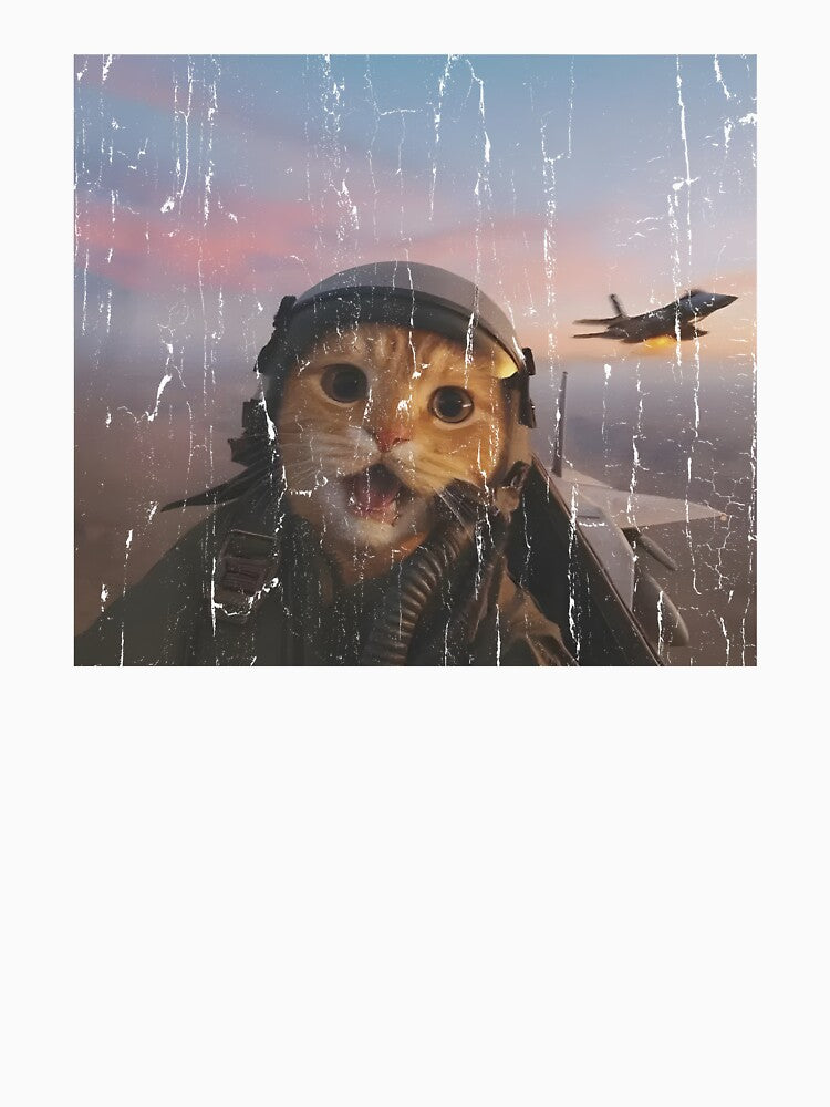Funny Fighter Pilot Cat by mennayasser7