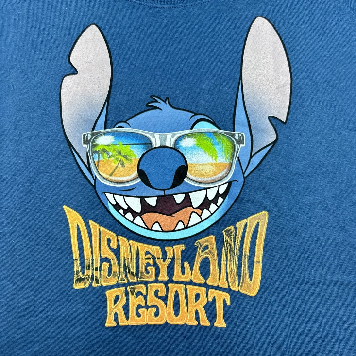 Hanes Disney T-Shirt Mens XL Blue Lilo & Stitch Disneyland Resort Cotton New