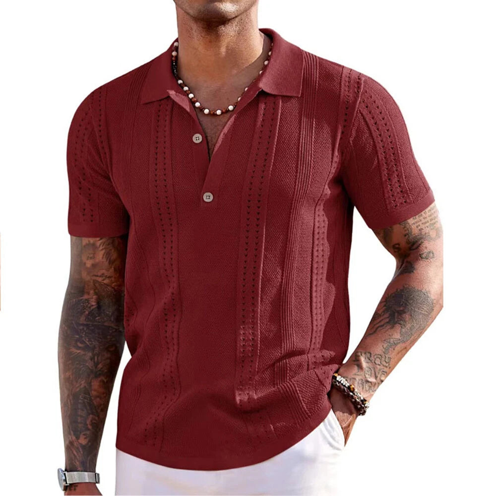 Mens Short Sleeve Tee Shirt Casual Regular Fit Sport Golf Muscle T-Shirt Tops ⇗