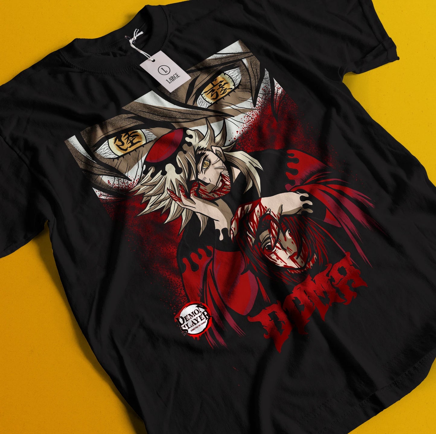 Demon Slayer Shirt Doma Upper Moon 2 Tshirt Zenitsu T-Shirt Akaza Muzan Tanjiro