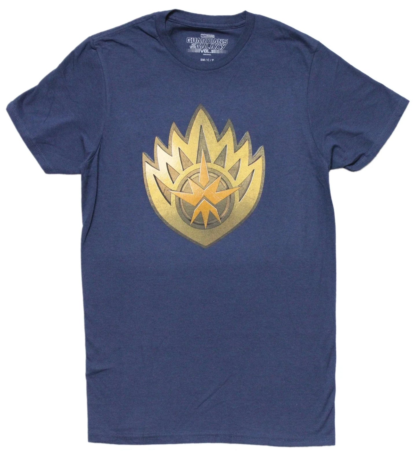 Guardians of the Galaxy New Adult T-Shirt - Star Lord Flame Insignia