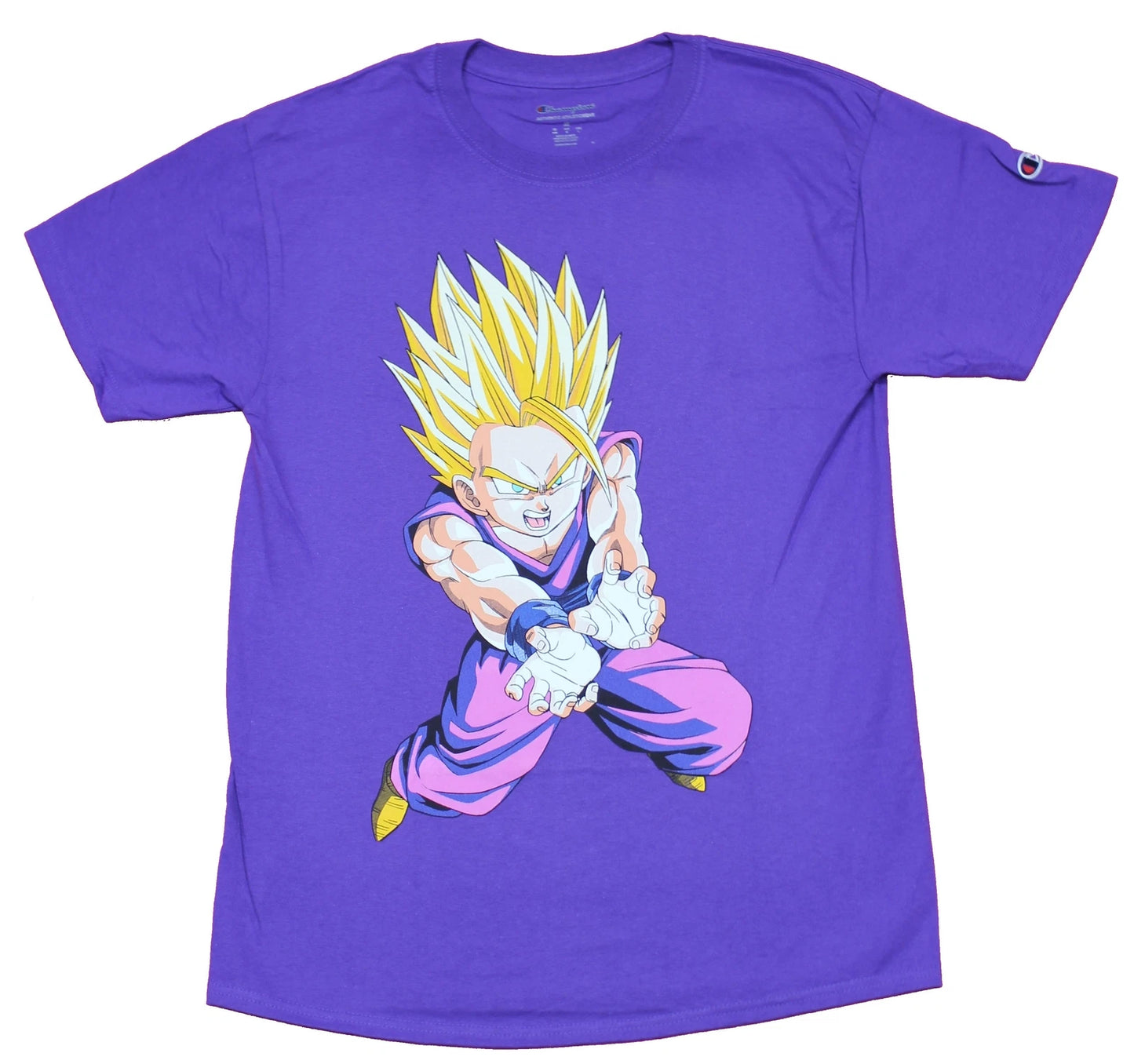 Dragon Ball Z Champion Adult New T-Shirt - Son Gohan Attacking Gohan Pic