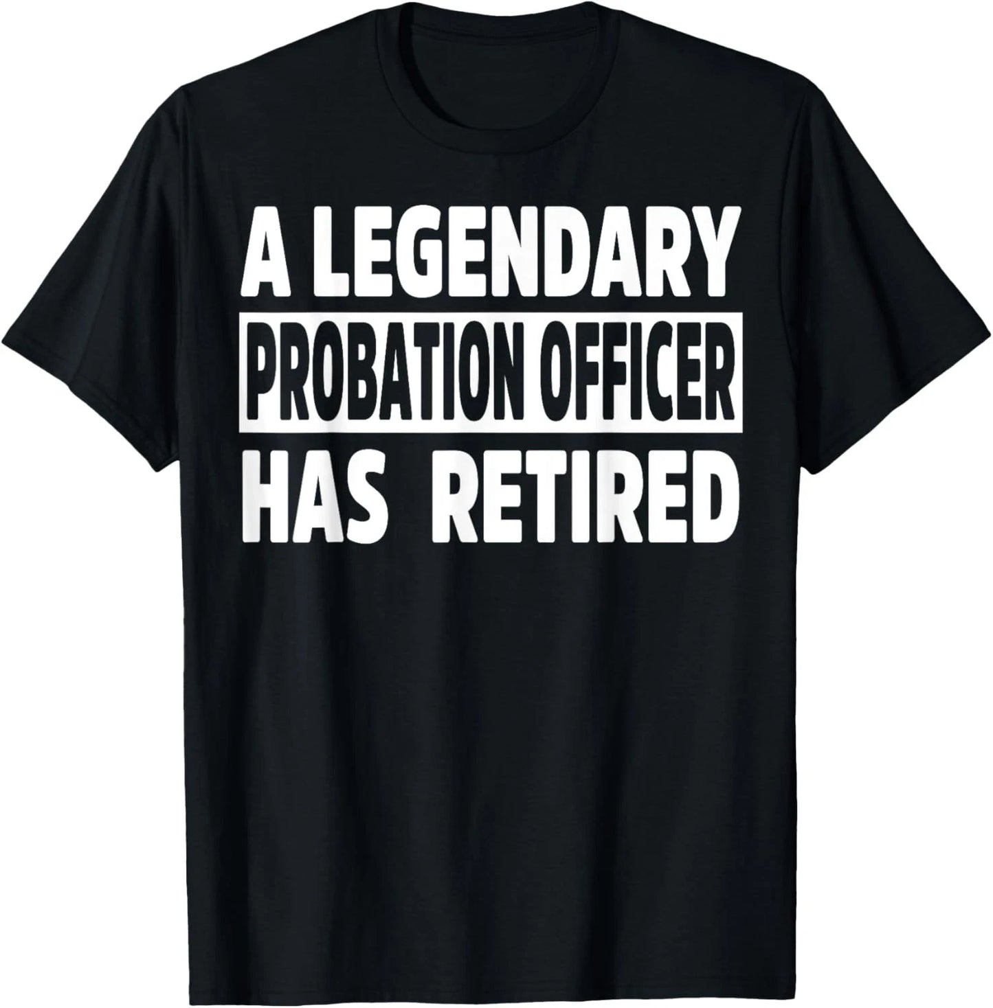 Retired Probation Officer Apparel - Novelty Officers Design T-Shirt