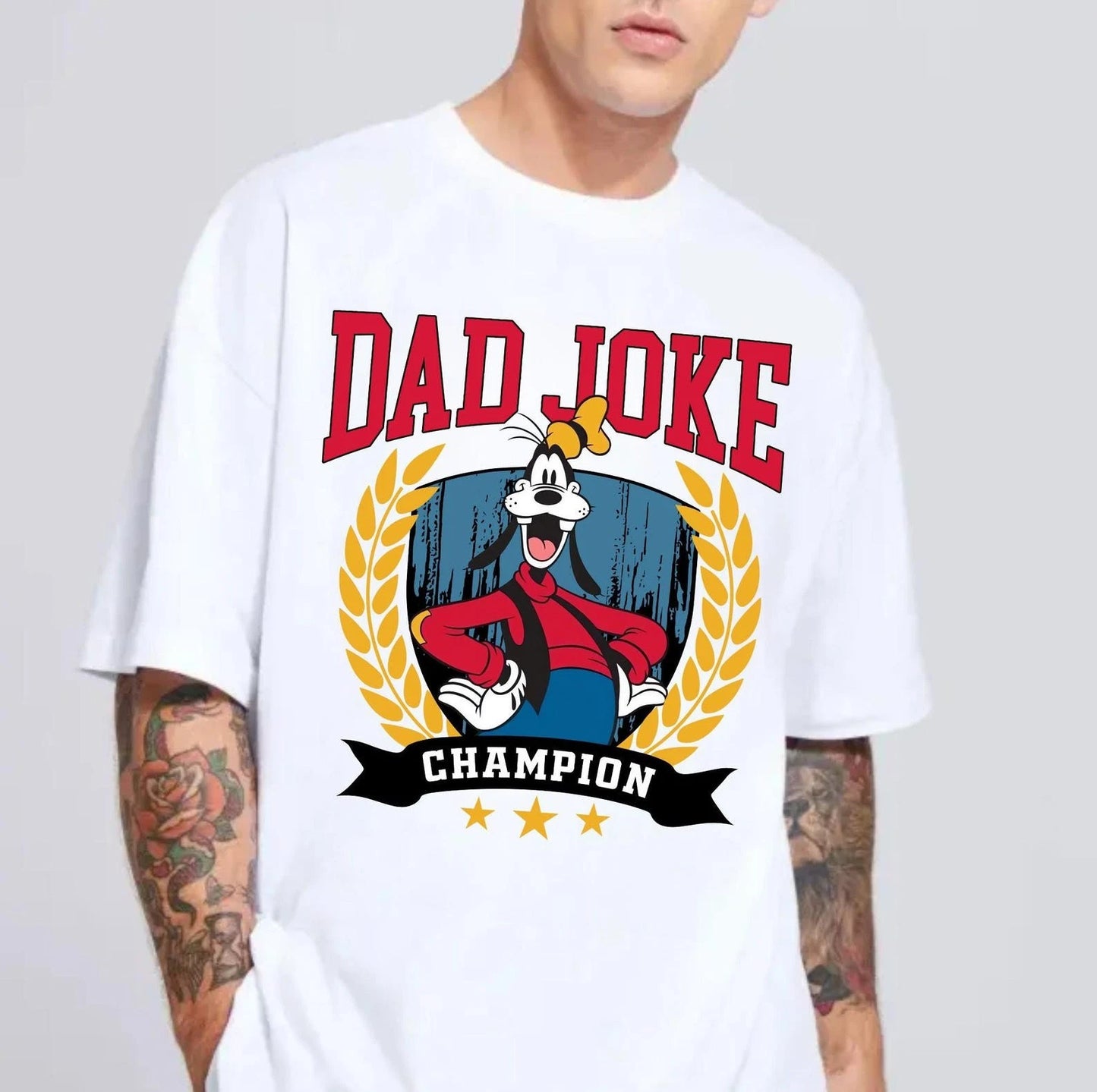 Retro Funny Goofy Dog Dad Joke Father's Day Gift For Dad Tshirt Men Women