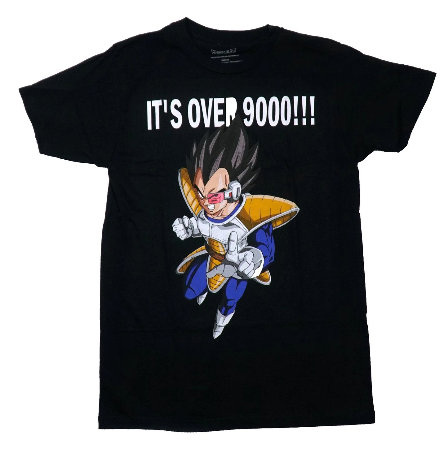 Dragon Ball Z Mens T-Shirt - It's Over 9000!! Vegeta Attack