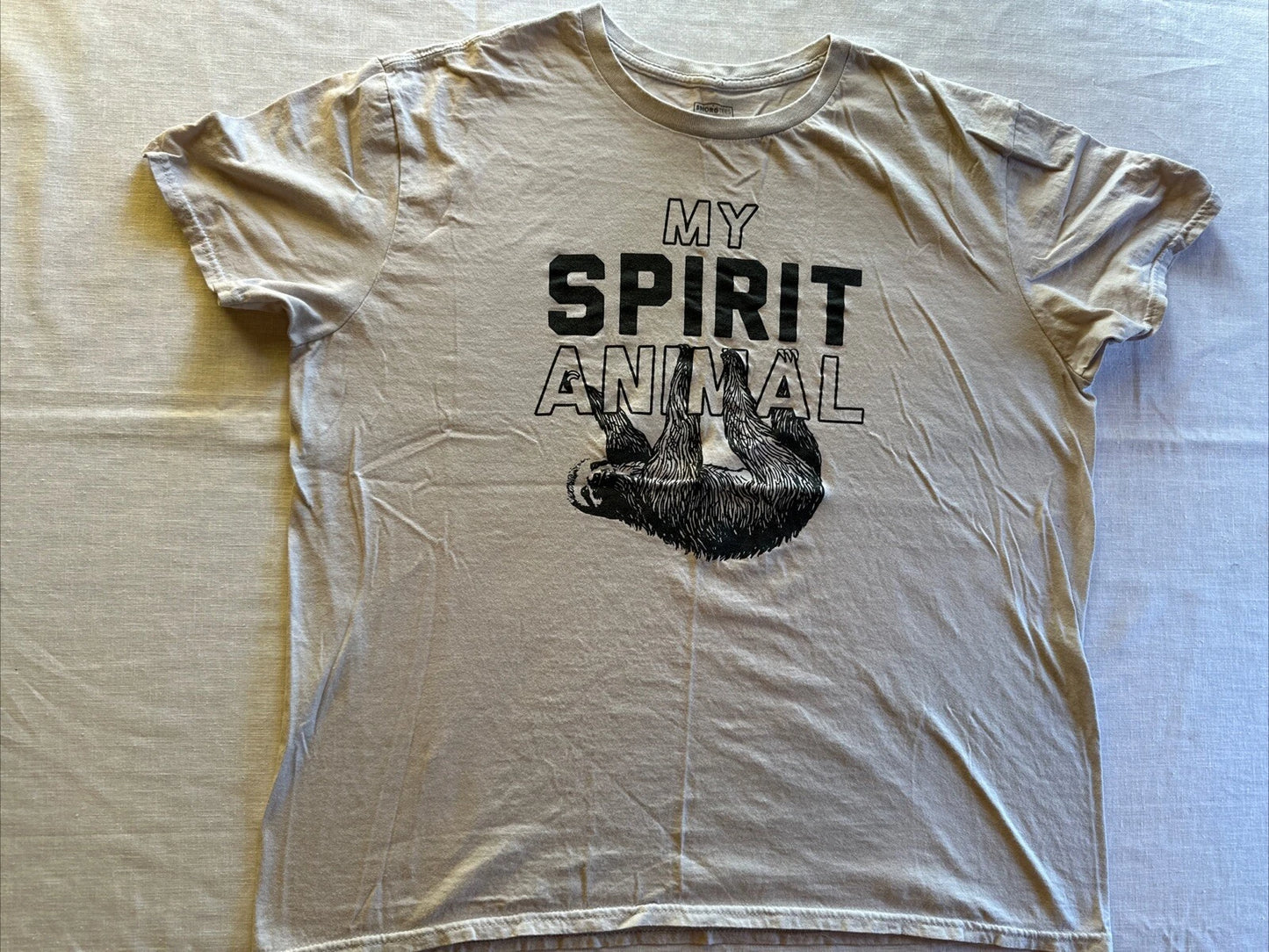 Graphic Tee “My Spirit Animal” Sloth XL