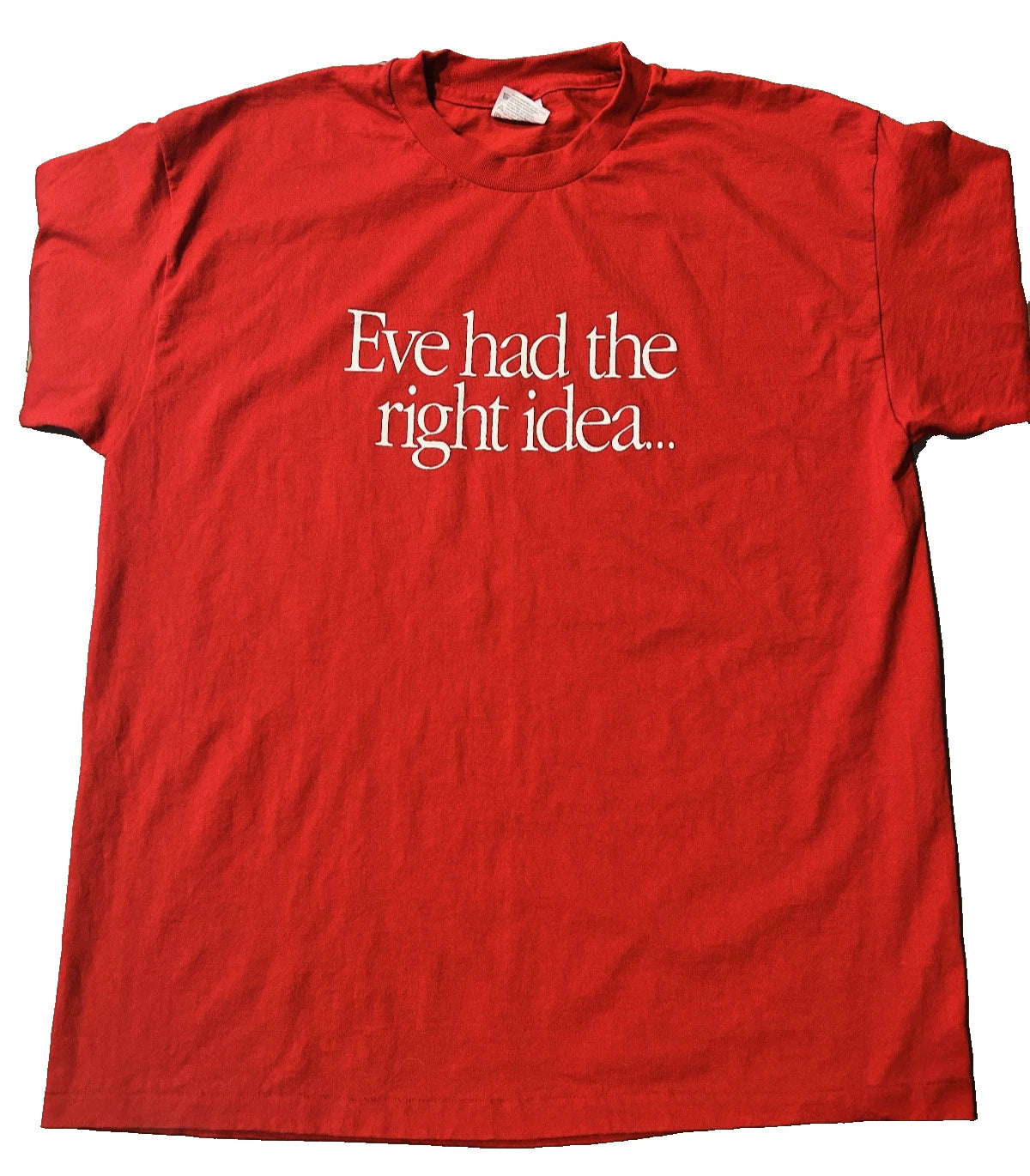 Very Rare 1980 Vintage Apple T-Shirt "Eve Had The Right Idea" Macintosh Computer
