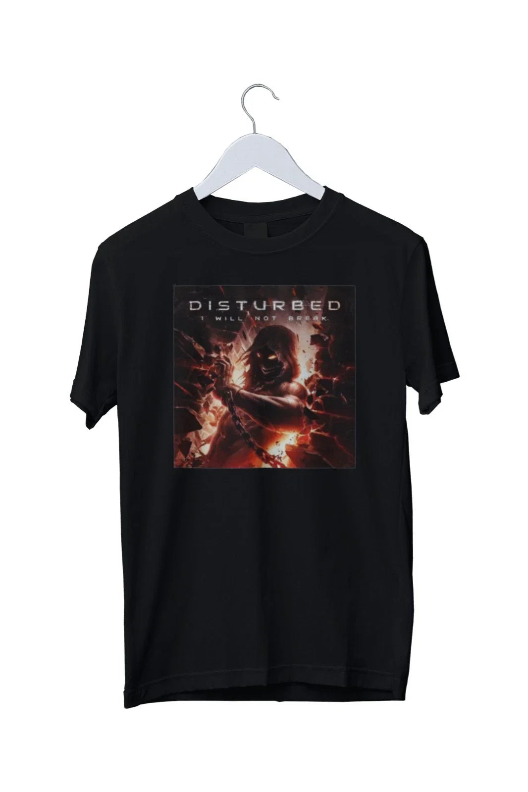 Disturbed Band I Will Not Break Graphic Mens T-Shirt Mens S M L XL 2 3 4 XL