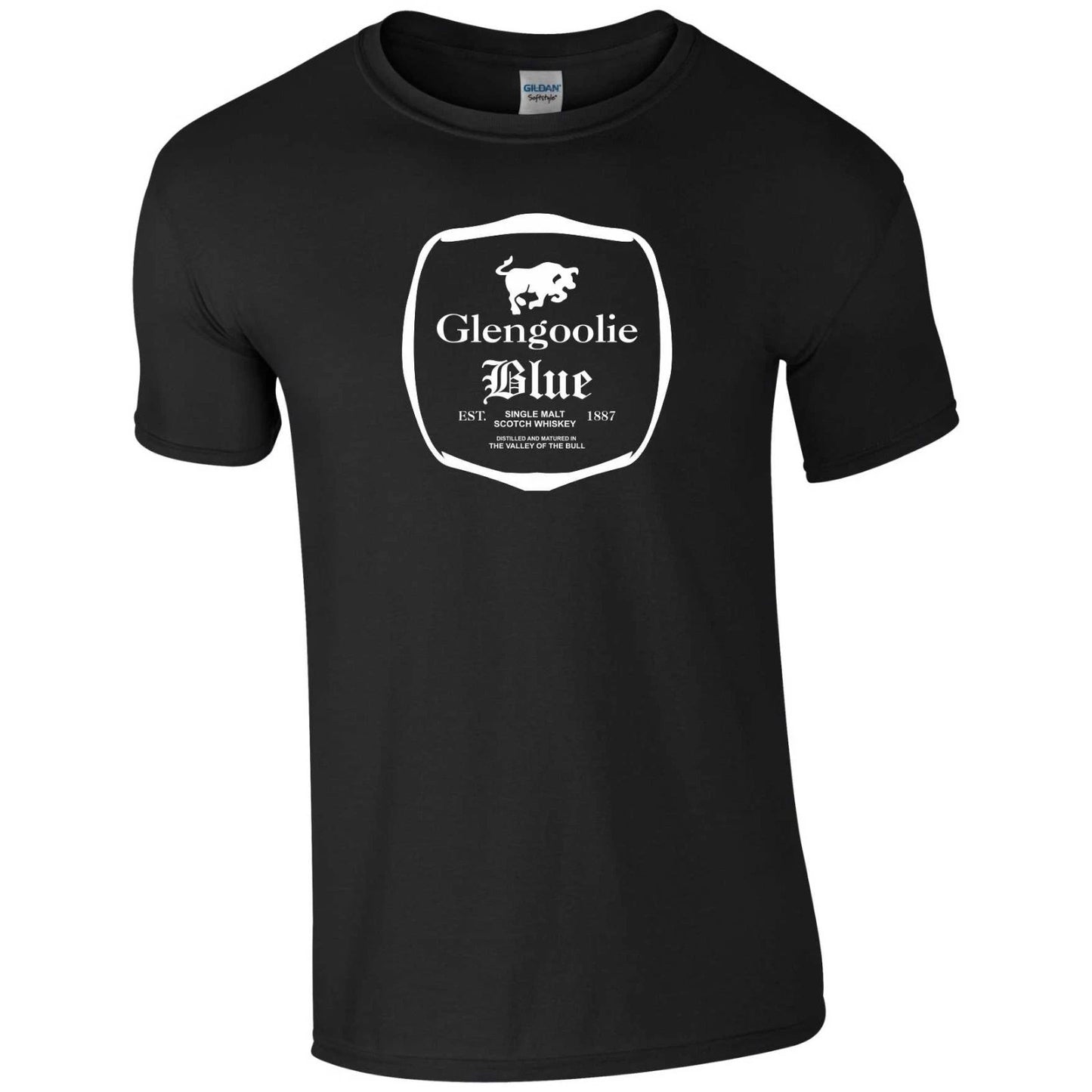 Glengoolie Blue Scotch T Shirt Archer Wine Funny Christmas Xmas Gift Men Tee Top