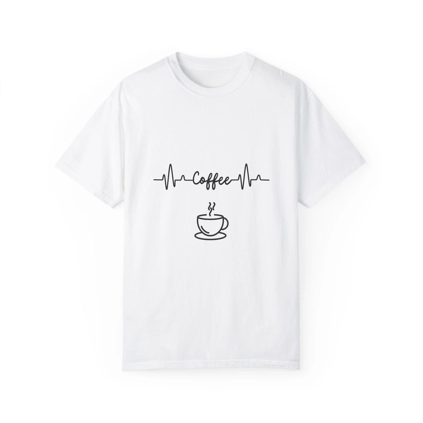 Coffee Heartbeat T-Shirt, Perfect Gift for Coffee Lovers, Casual Tee, Cool