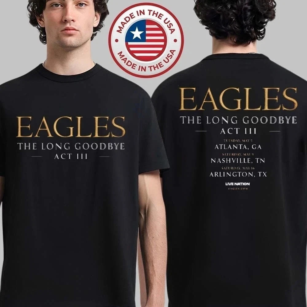 Eagles The Long Goodbye Act III 2026 North American Stadium Tour T-Shirt