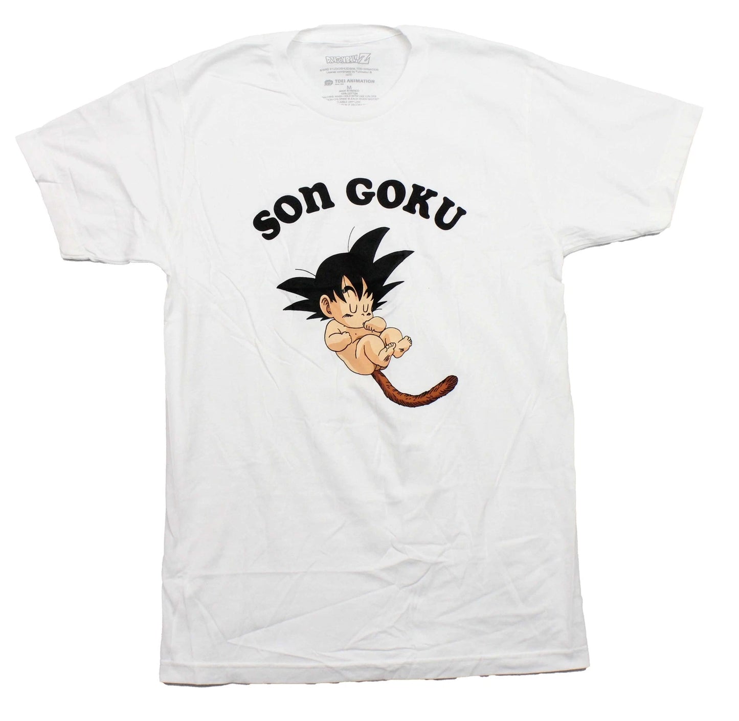 Dragon Ball Z New Adult T-Shirt - Son Goku Sucking Thumb Image