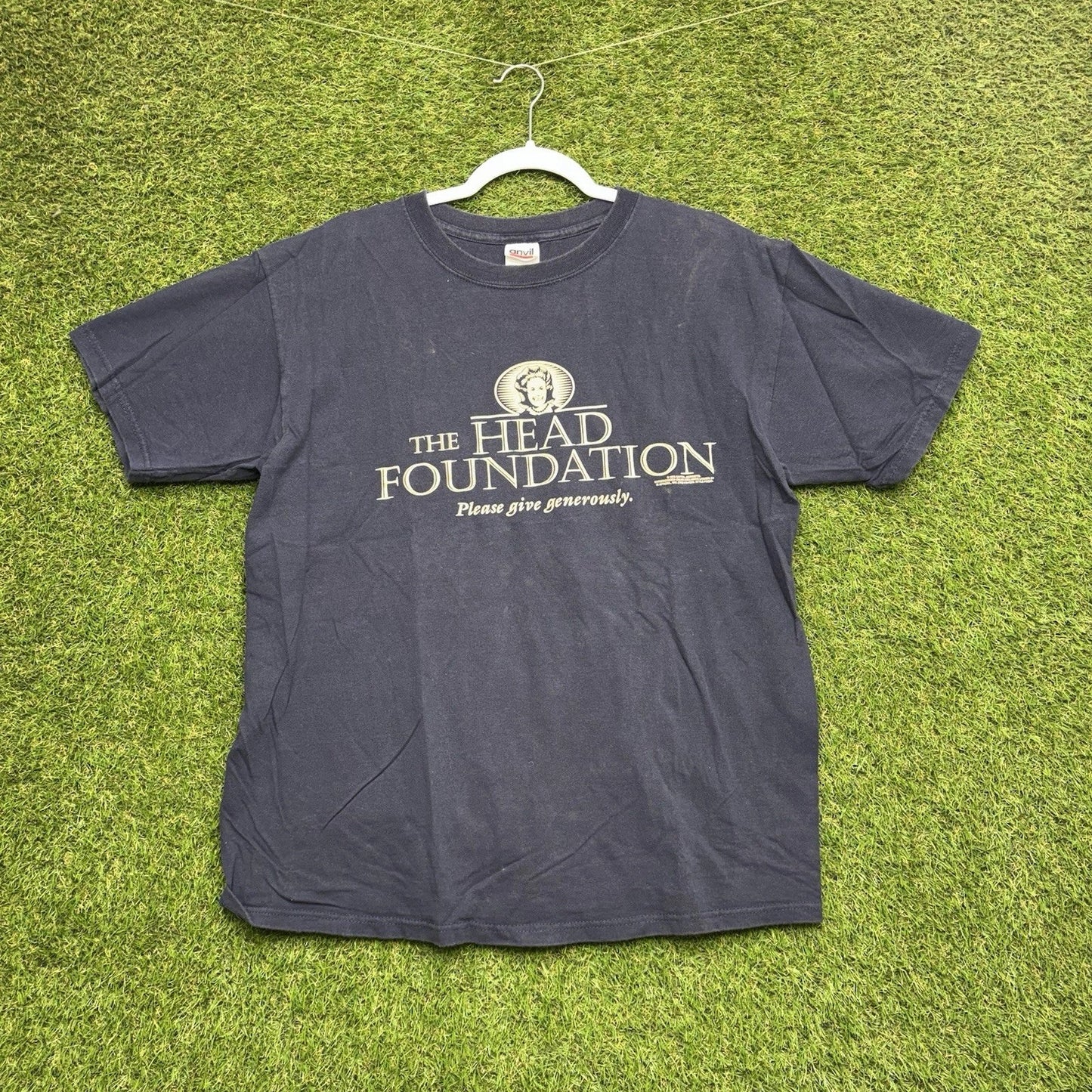 Vintage The Head Foundation Please Give Generously Shirt Mens Large Joke Funny