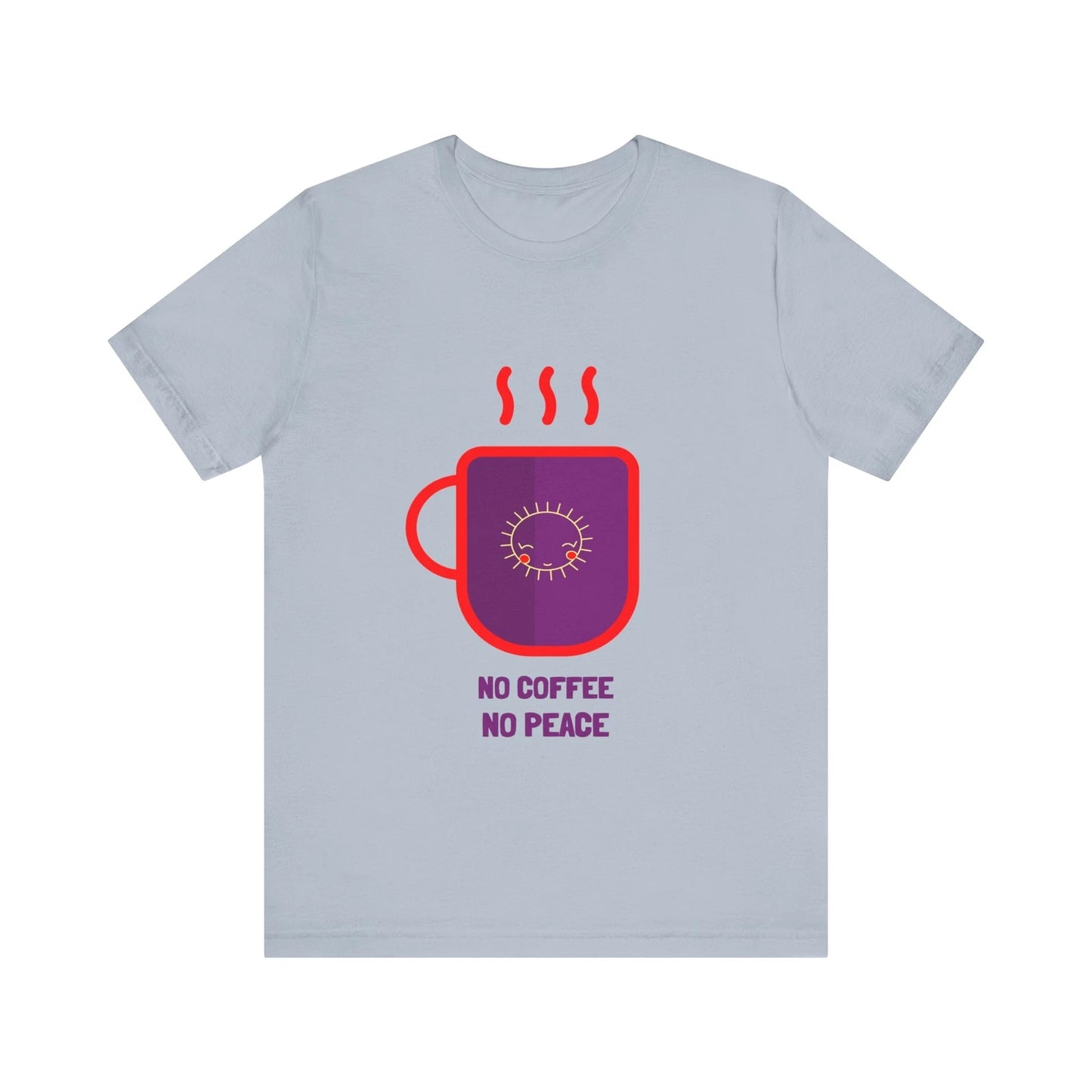No Coffee No Peace tshirt, Unisex Jersey Short Sleeve Tee