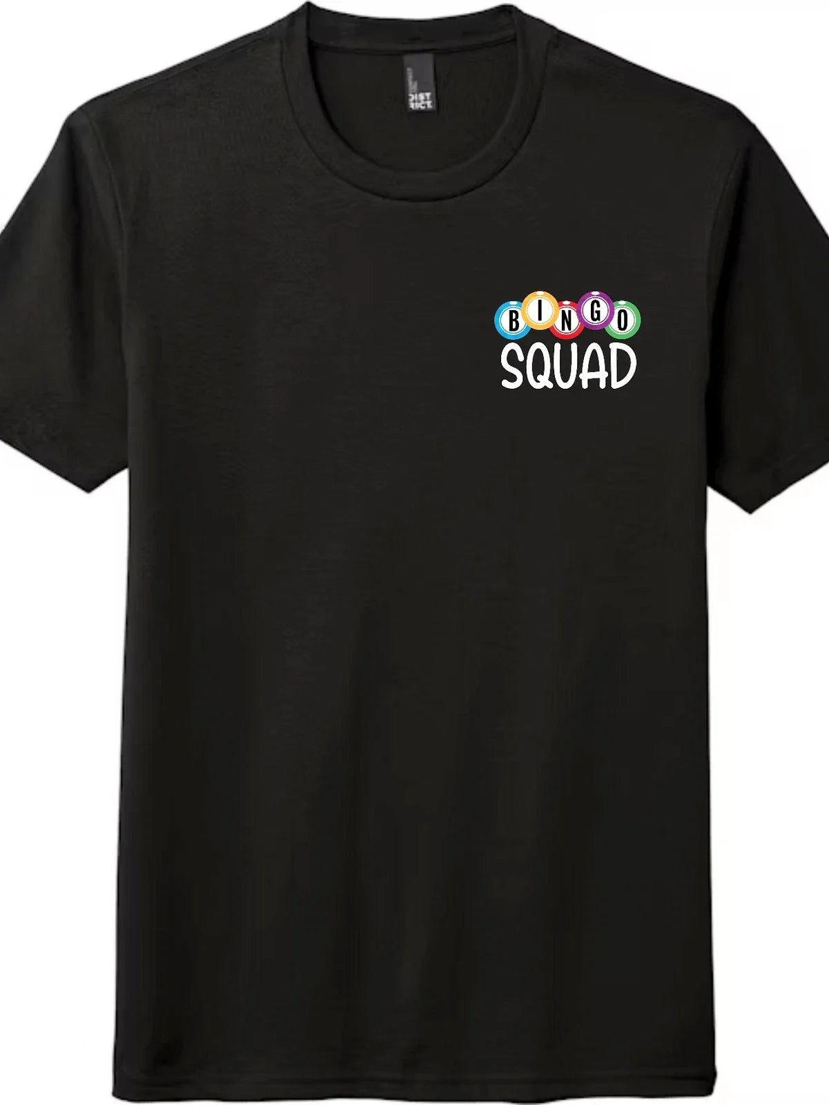 Unisex Bingo Squad Pocket Print T-Shirt Funny Bingo Player Team Graphic Tee