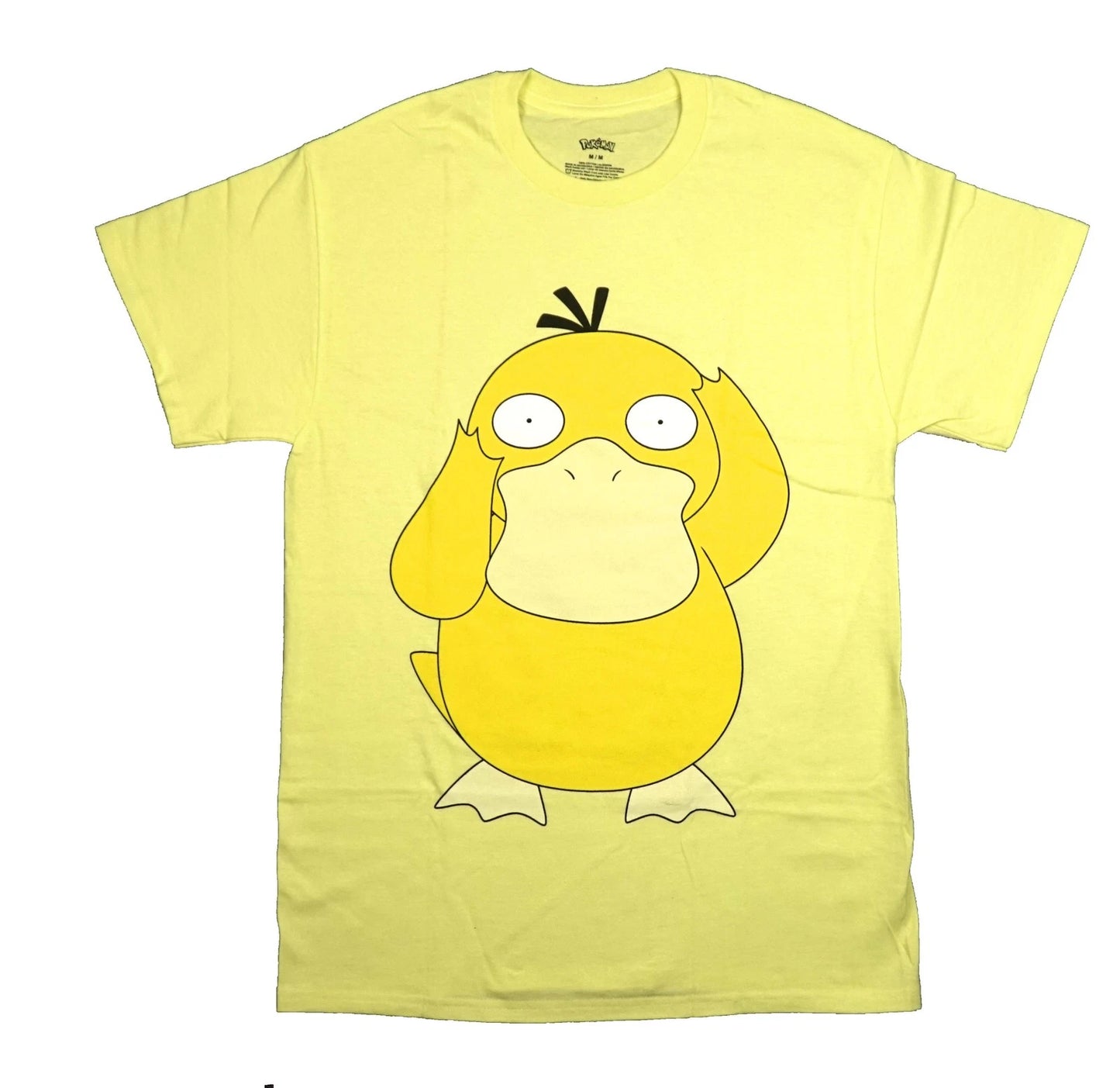 Pokemon New Adult T-Shirt - Confused Psyduck Giant Image
