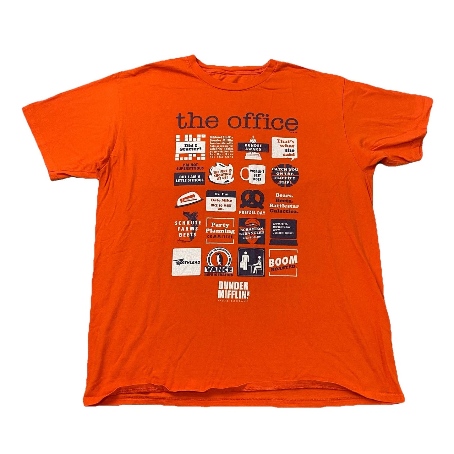 The Office Quotes Graphic T-shirt Michael Scott and Other Characters Funnny L