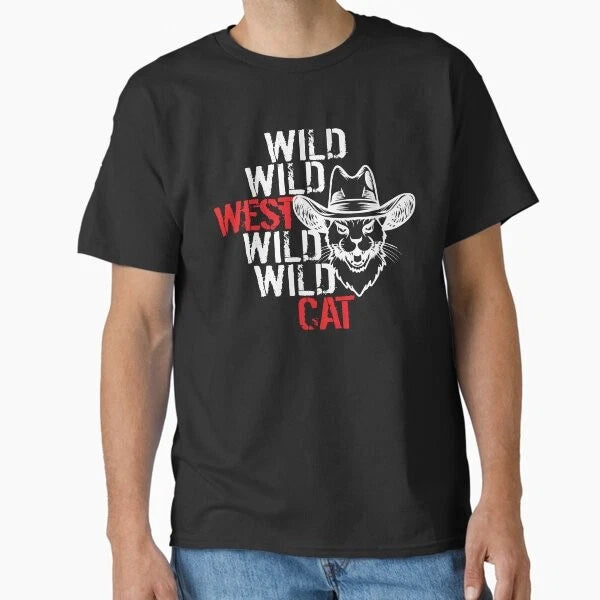 Wild Wild West Meme | Wild Wild Cat Spirit | T-Shirt Made in US/AUS Size S-2XL