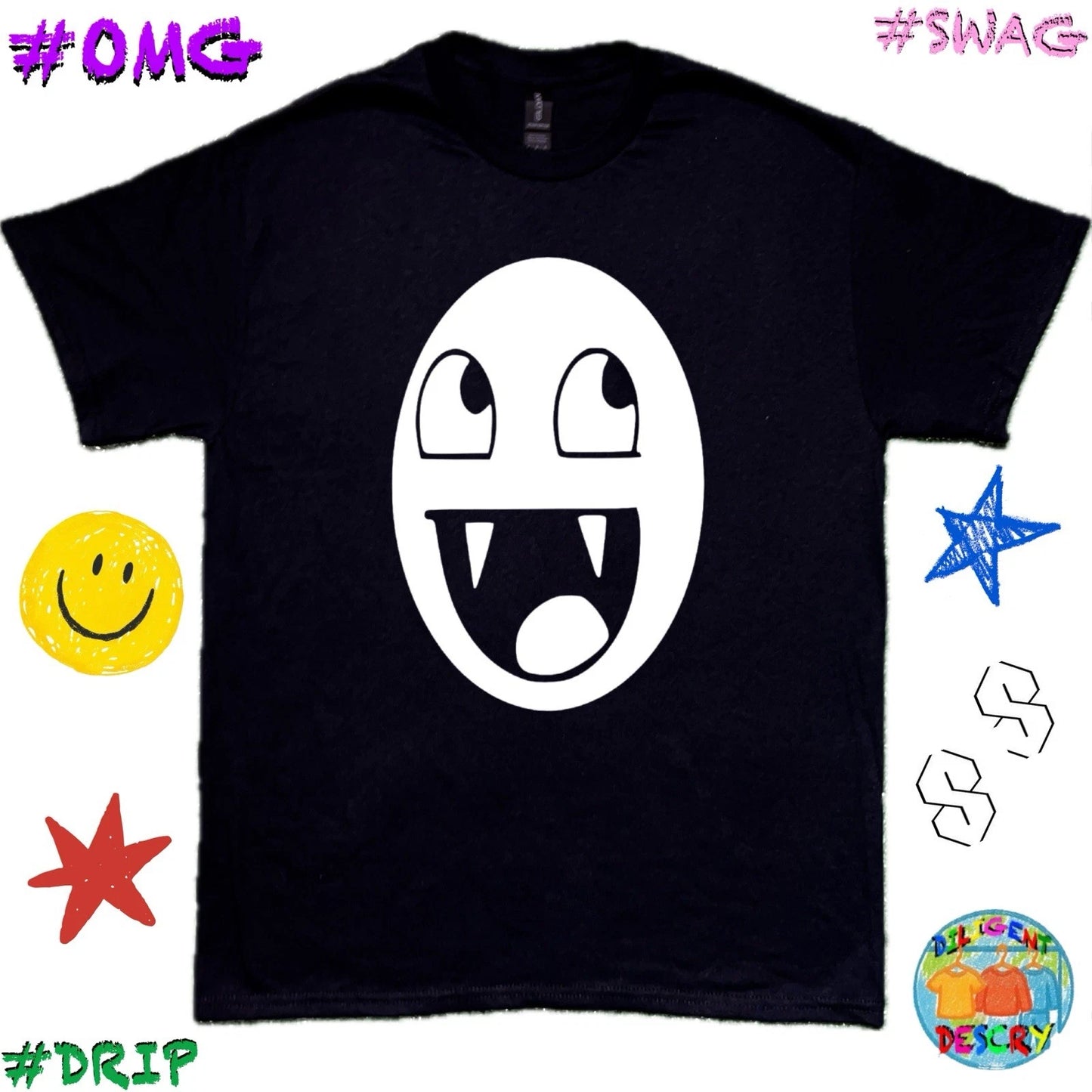 EPIC VAMPIRE MEME FACE SHIRT ; EPIC FACE SHIRT