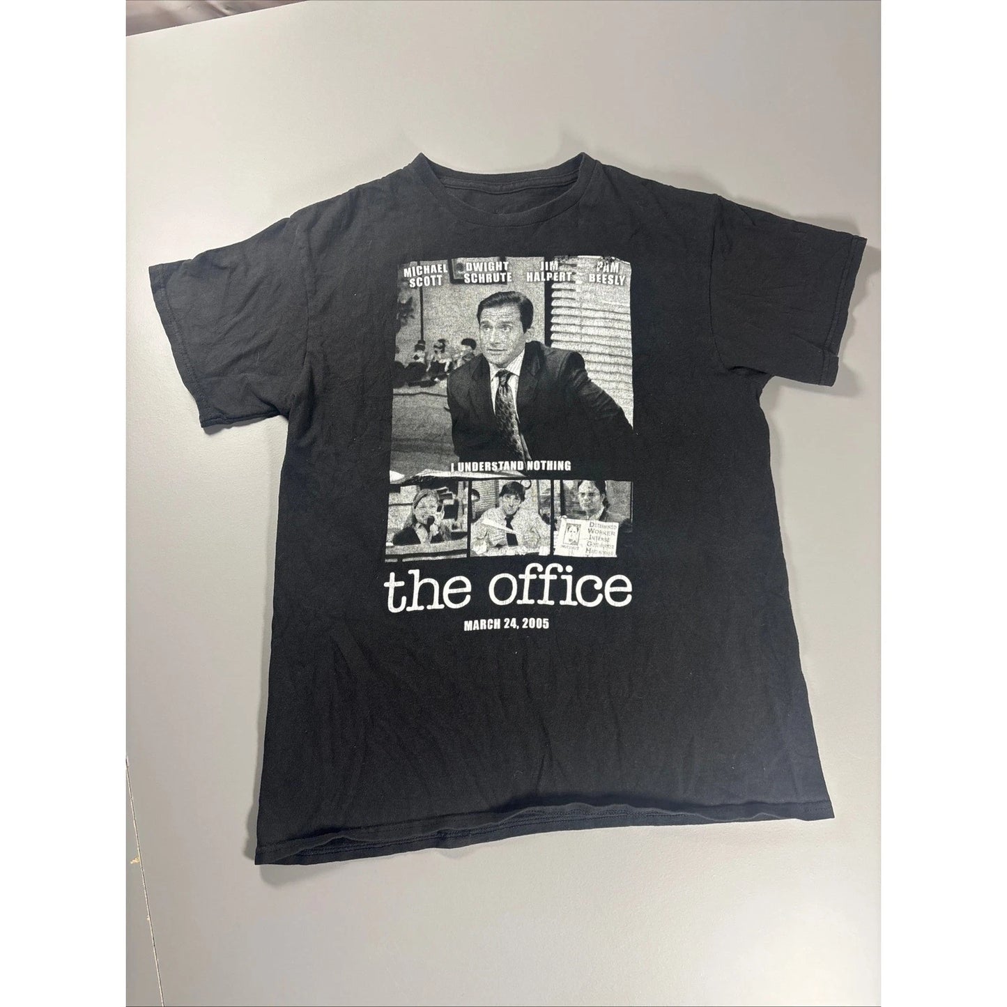 The Office TV Show Black Graphic T-Shirt Michael Scott NBC Comedy Sitcom
