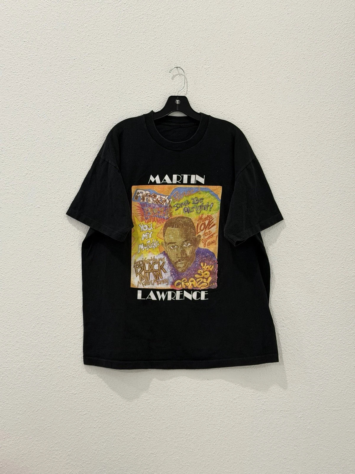 Vintage 90s Martin Lawrence Tshirt XL HBO Sitcom Promo Rap Tee Single Stitch