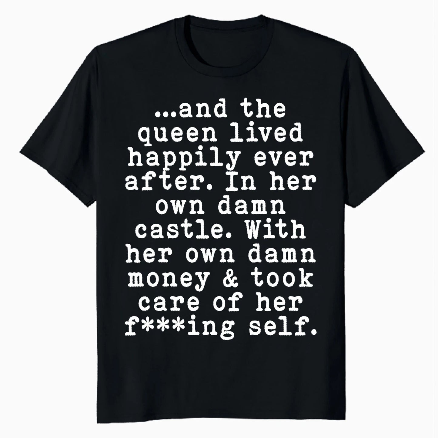 Funny Sarcastic Feminist Queen Empowerment Mens T-Shirt Costume Retro 80s Shirts