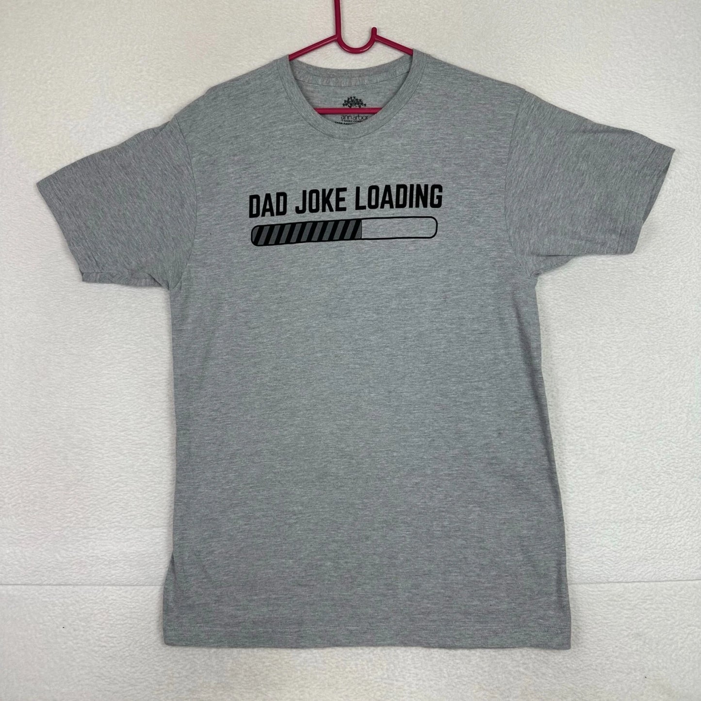 Dad Joke Loading Ann Arbor T Shirt Adult Large Funny Gray Short Sleeve
