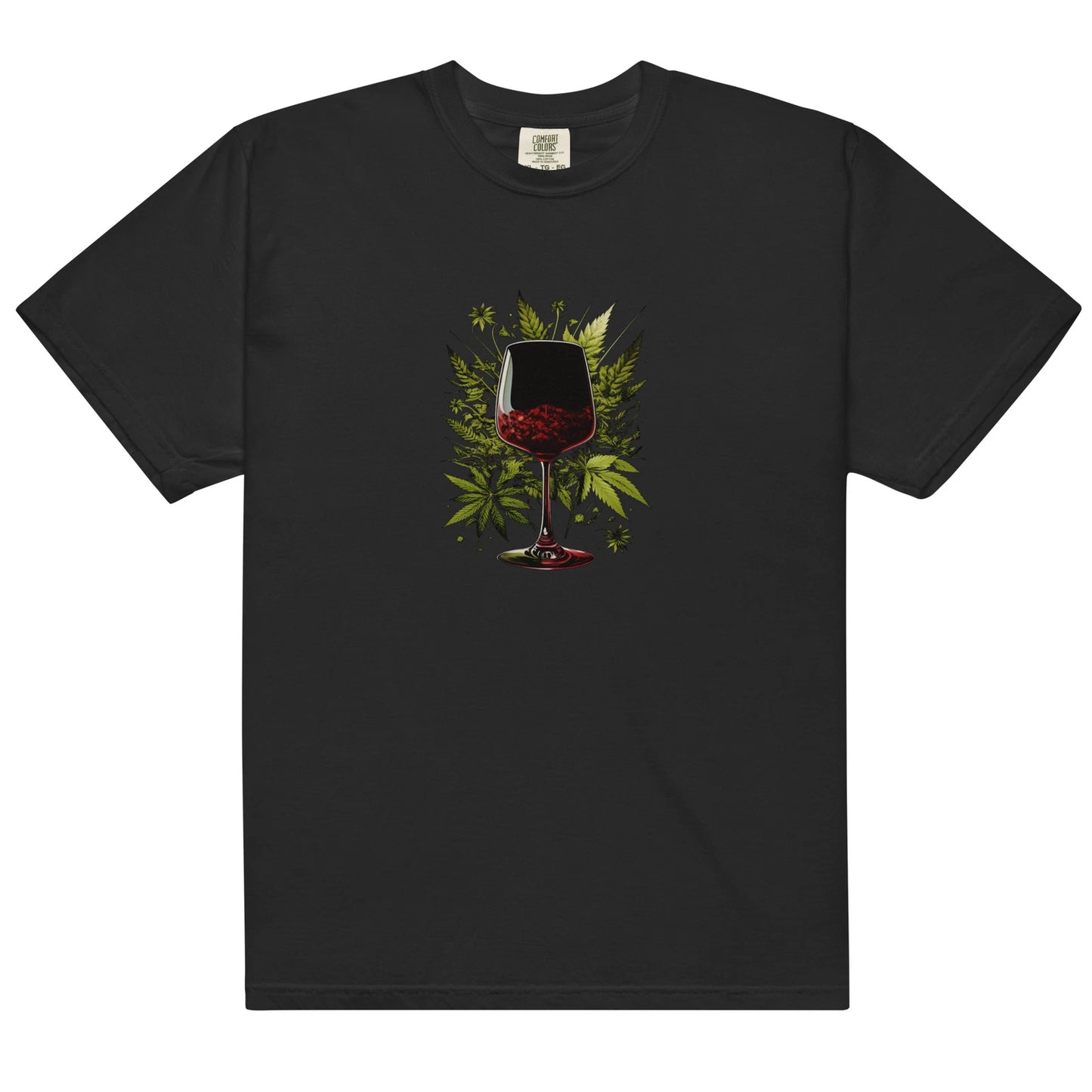 Weed And Wine Unisex Garment-Dyed Heavyweight T-shirt