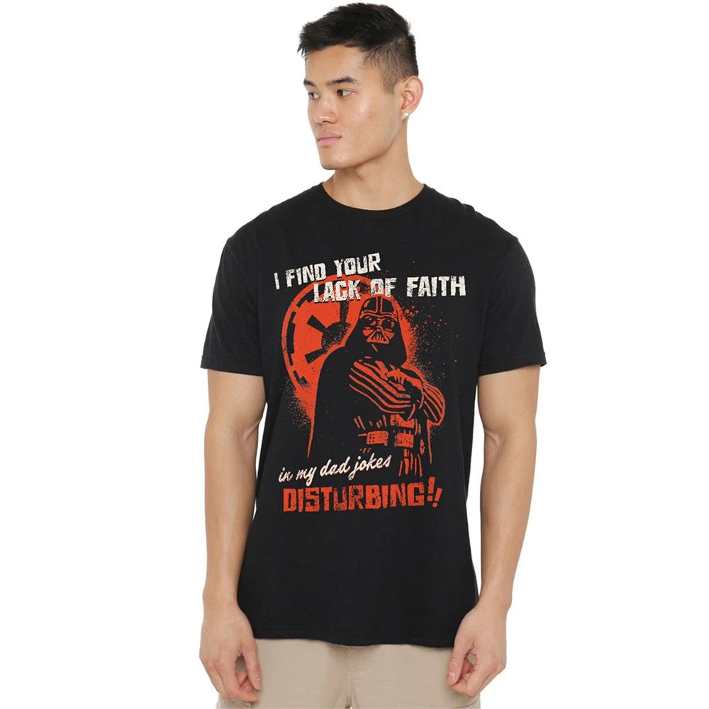 Star Wars Vader Dad Jokes Disturbing T-Shirt S-5XL, Black