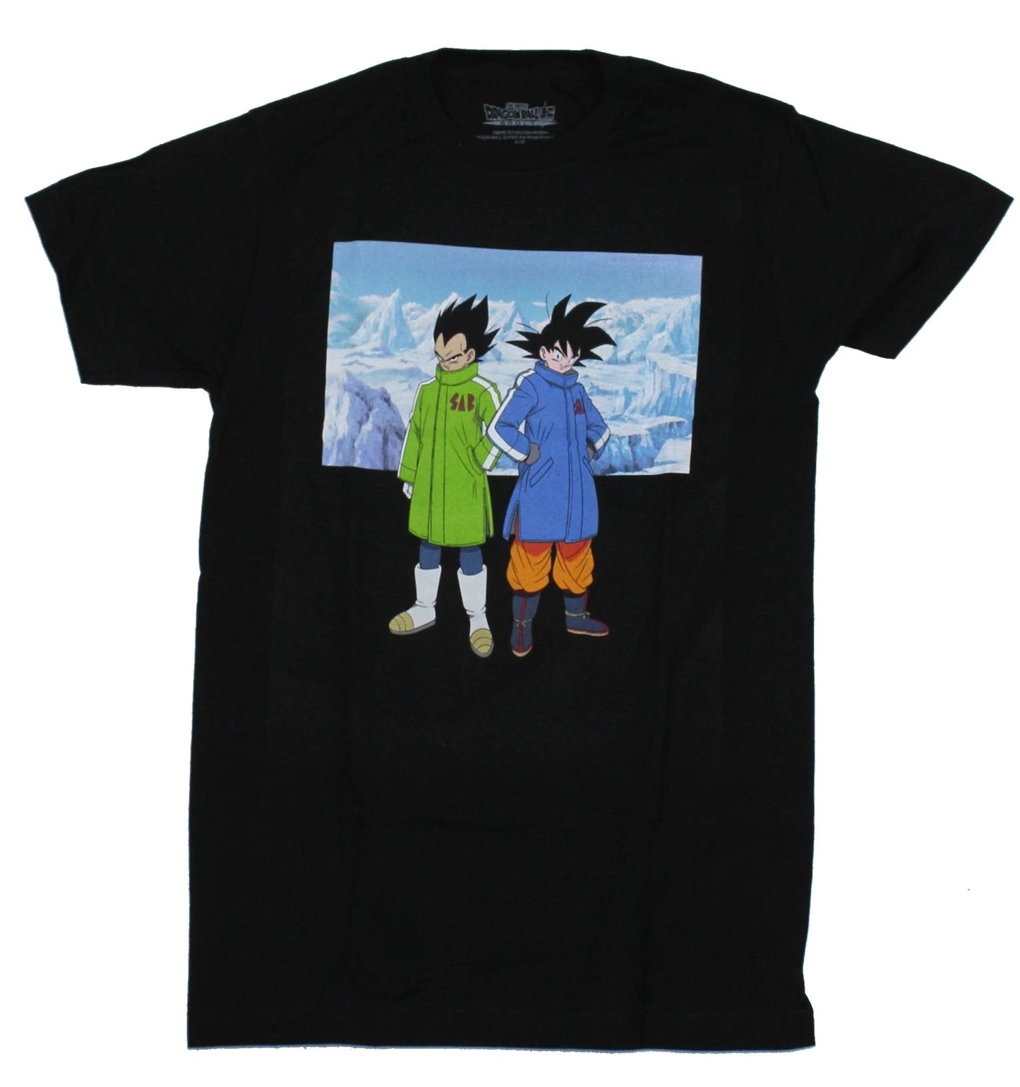 Dragon Ball Super Z Mens T-Shirt - Broly Goku Vegeta Snow Gear Shirt