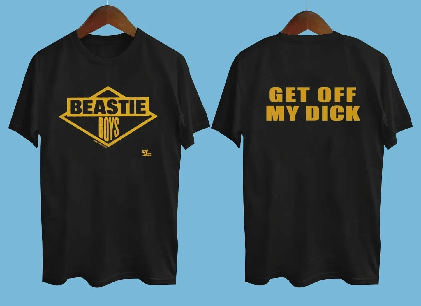1986 Beastie Boys Get Off My Dick 2 side Shirt Black All Size