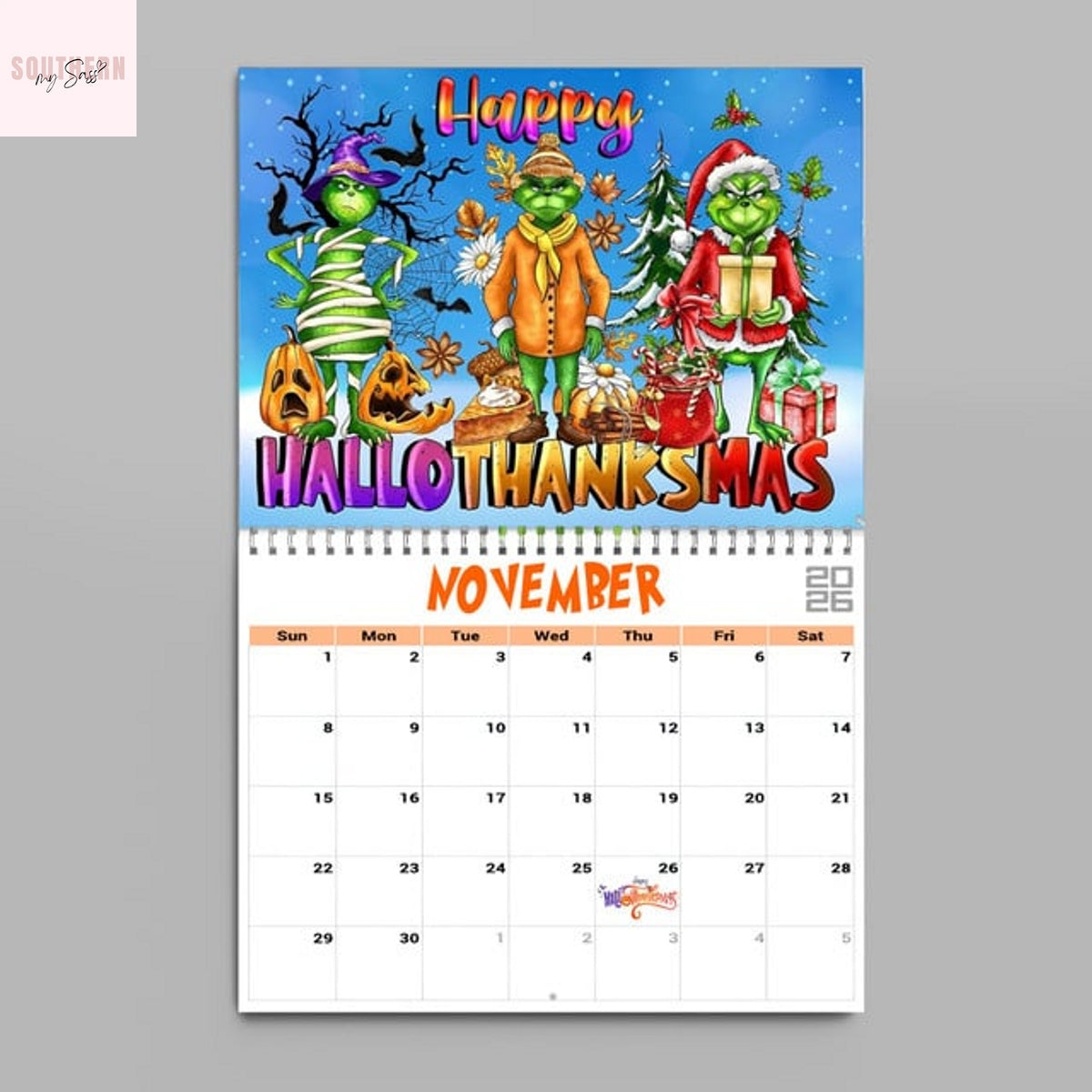 The Grinch 2026 Wall Calendar